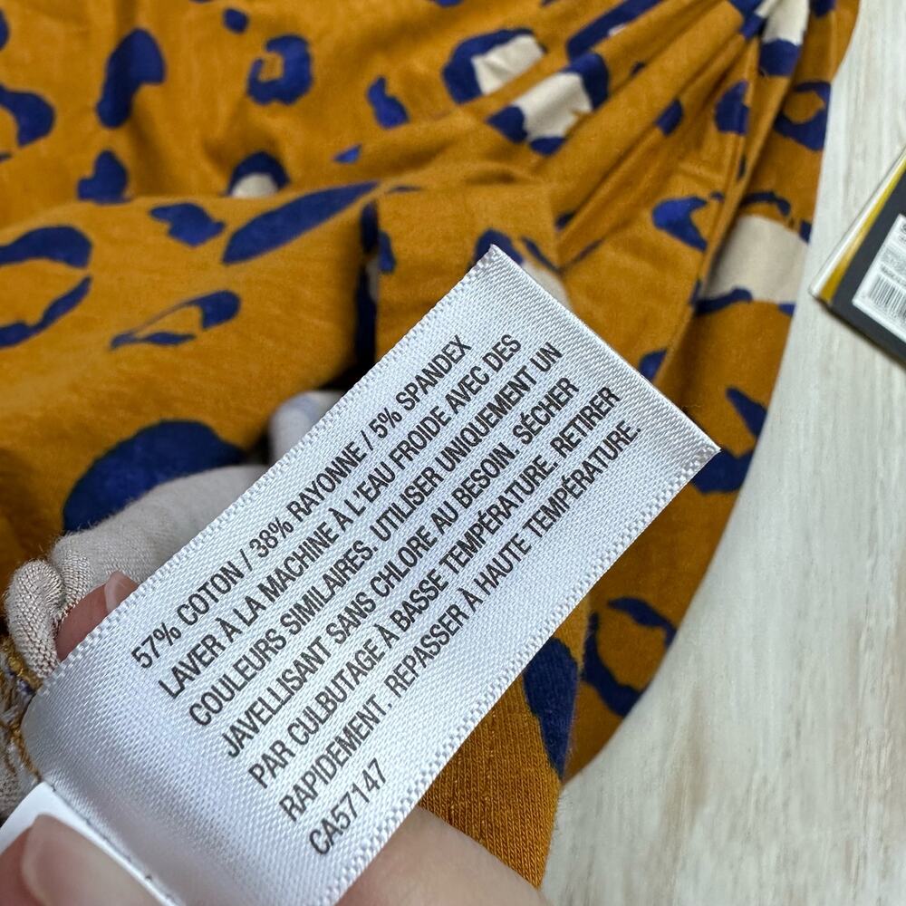 NWT 3.1 Philip Lim for Target Long Sleeve Ruched Side Leopard Print Dress Medium - Picture 12 of 13